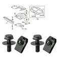 thumbnail image 6 of 10pcs Engine Under Gearbox Cover Clips Undertray Shield Splash Guard Fastener, 6 of 11