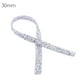 thumbnail image 1 of Cinta de plástico con diamantes de imitación para boda, cinta brillante para manualidades, adorno de cinturón para vestido de novia, blanco AB, 30 mm sidaley HA7767-08B, 1 of 6