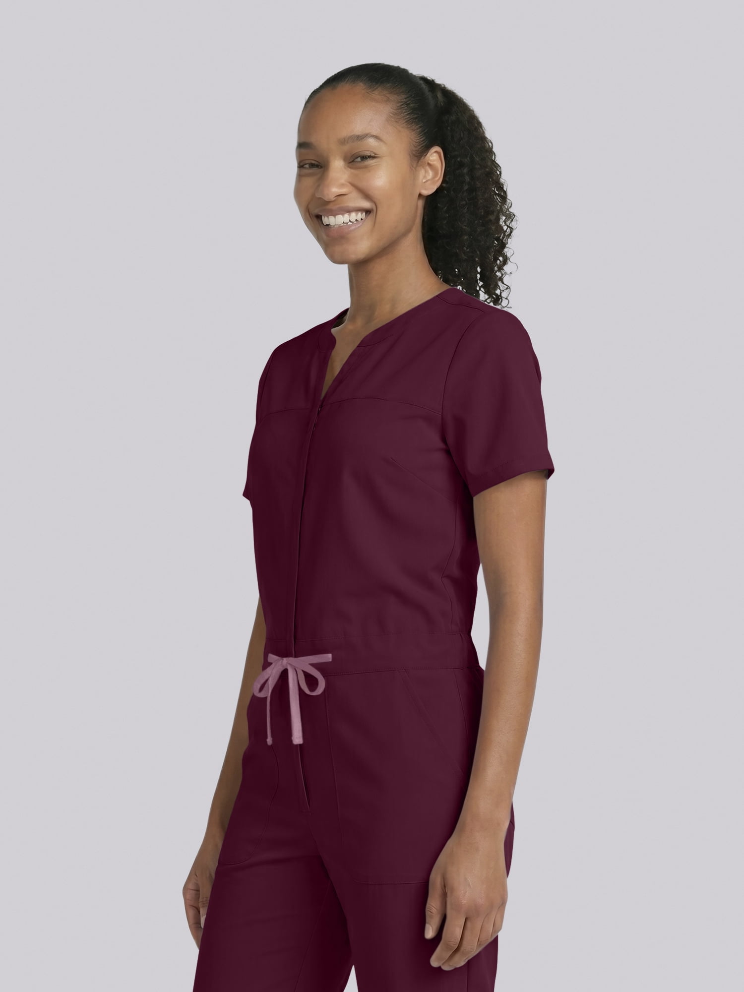 Scrubstar Ultimate Women’s Antimicrobial Drawstring Straight Leg Scrub Jumpsuit, Sizes XS–2XL