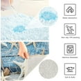 thumbnail image 6 of Dreamtimes Summer Beach Conch Seashell Bath Mat for Bathroom Shower U Shape Toilet Rugs Contour Carpet Set, Fluffy Absorbent & Machine Washable, 2 Piece, 6 of 6