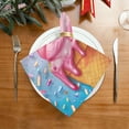 thumbnail image 2 of GZHJMY Ice Cream Cloth Napkins Set of 4,Reusable Washable Polyester Dinner Table Napkins for Kitchen,Dining,Restaurant,Party Decoration, 2 of 7
