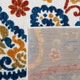 thumbnail image 6 of SAFAVIEH Cabana Allycia Paisley Indoor/Outdoor Runner Rug, Cream/Navy, 2' x 12', 6 of 13