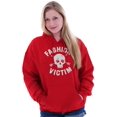 thumbnail image 5 of Victim Cute Edgy Confidence Style Hoodie Sweatshirt Women Brisco Brands X, 5 of 6