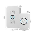 thumbnail image 4 of Nkmbld Smart Wireless Doorbell, Low Power Consumption, LED Flash, Waterproof Door Bell for Home, Bedroom, Apartment, Bussiness, Elderly, 4 of 9