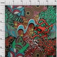 thumbnail image 3 of oneOone Rayon Orange Fabric Abstracts Dress Material Fabric Print Fabric By The Yard 56 Inch Wide, 3 of 5