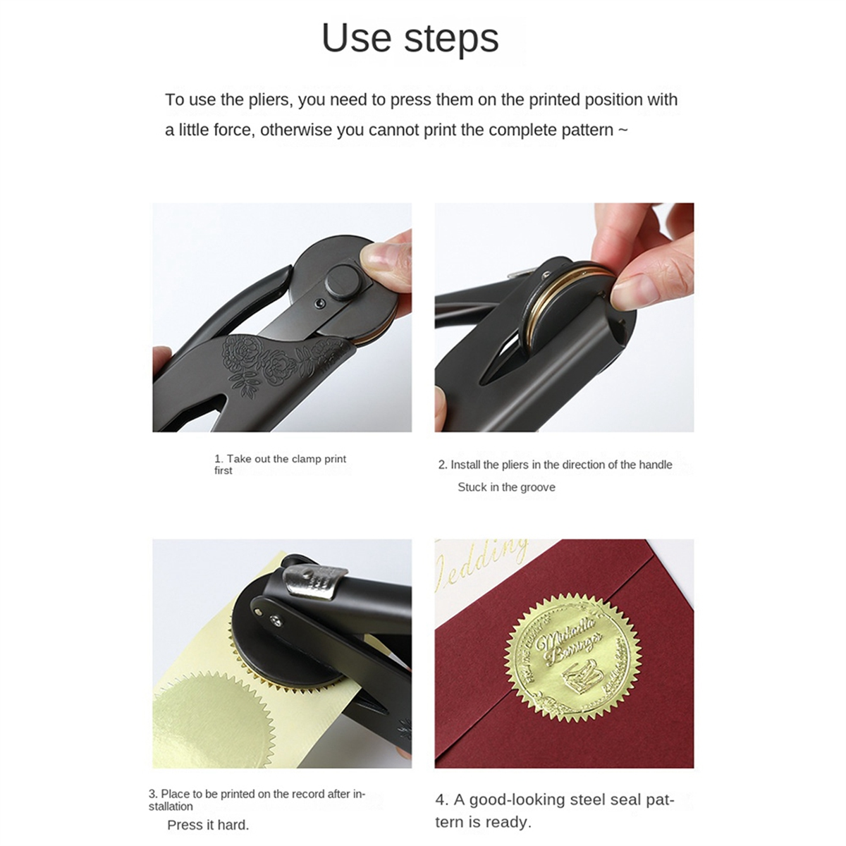 Printing Steel Printing Matte Dumb Clamp Pressure & Desktop Steel Print (Matte) Rose Gold