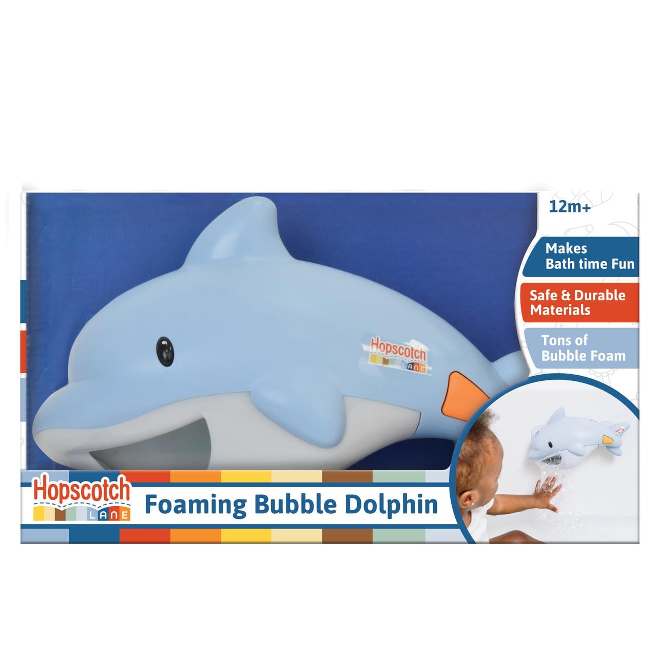 Hopscotch Lane Foaming Bubble Dolphin - Bath Toy for Children Ages 12+ Months