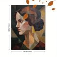 thumbnail image 3 of Qisvanset 12x16 Inch Ostrich Portrait Abstract Canvas Print Wall Art, 3 of 5