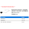 thumbnail image 2 of Knock Sensor Connector - Compatible with 2014 - 2015, 2018 - 2019 BMW X5, 2 of 2
