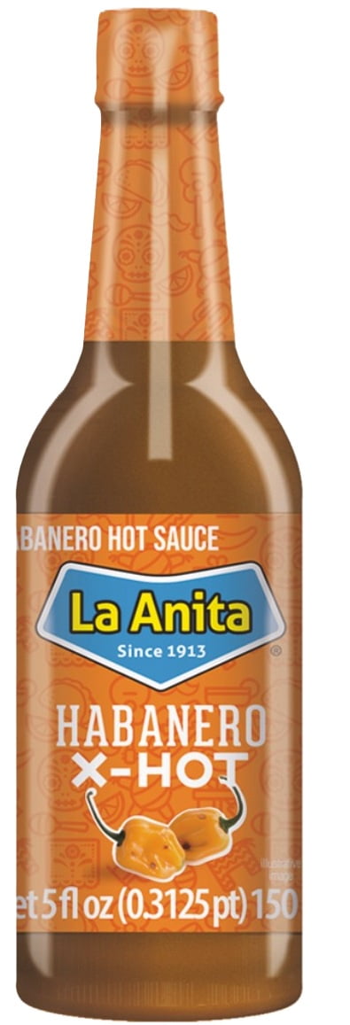 (12 pack) La Anita Habanero X Hot Hot Sauce, 5 oz