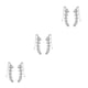 thumbnail image 3 of Sonducket Mujeres Niñas una 7 Crystal Ear Cuffs Hoop Climber Stud Pendientes Star Ear Stud Pin Accesorios de joyería Type3 NO3 Sonducket CBP048046, 3 of 6