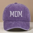 thumbnail image 2 of Youth Baseball Hat MOM Embroidered Baseball Cap Style Adjustable Dad Hat For Women Men, 2 of 3