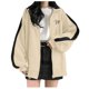 thumbnail image 1 of Gibobby Tops Mujeres Casual Sudadera con capucha y cremallera para mujer （Beige， M), 1 of 4