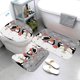 thumbnail image 4 of Juego De Tres Piezas Para Baño Con Estampado Digital Navideño. Alfombrilla Para El Suelo Del Baño. Alfombrilla Decorativa En Forma De U Para El Baño., 4 of 5