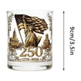 thumbnail image 6 of 1776-2026 250th Anniversary Glass Cup,6.8 oz Patriotic Water Cup,Perfect for Coffee,Tea,Juice,Beverage cup, 6 of 6