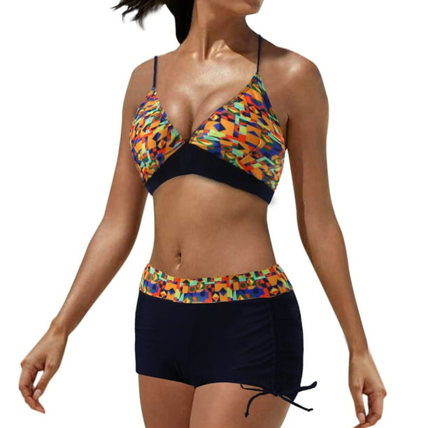 Conjunto de bikini con estilo para mujer, traje de baño de dos
