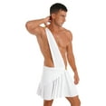 thumbnail image 5 of iiniim Men's Toga Costume Mythology Ancient Greek Caesar Roman Halloween Party Cosplay Fancy Dress A White XL, 5 of 7