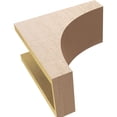 thumbnail image 6 of 6"W x 12"D x 12"H Classic Stockport Rough Cedar Woodgrain TimberThane Corbel, Primed Tan, 6 of 6
