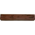 thumbnail image 3 of Ekena Millwork 4"H x 4"D x 36"W Pecky Cypress Faux Wood Fireplace Mantel, Natural Pecan, 3 of 17