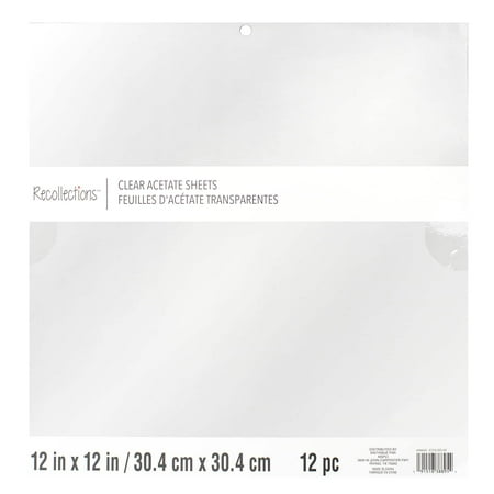 UPC: 0191518388954 | Clear Acetate Sheets by Recollections™ 12 x 12