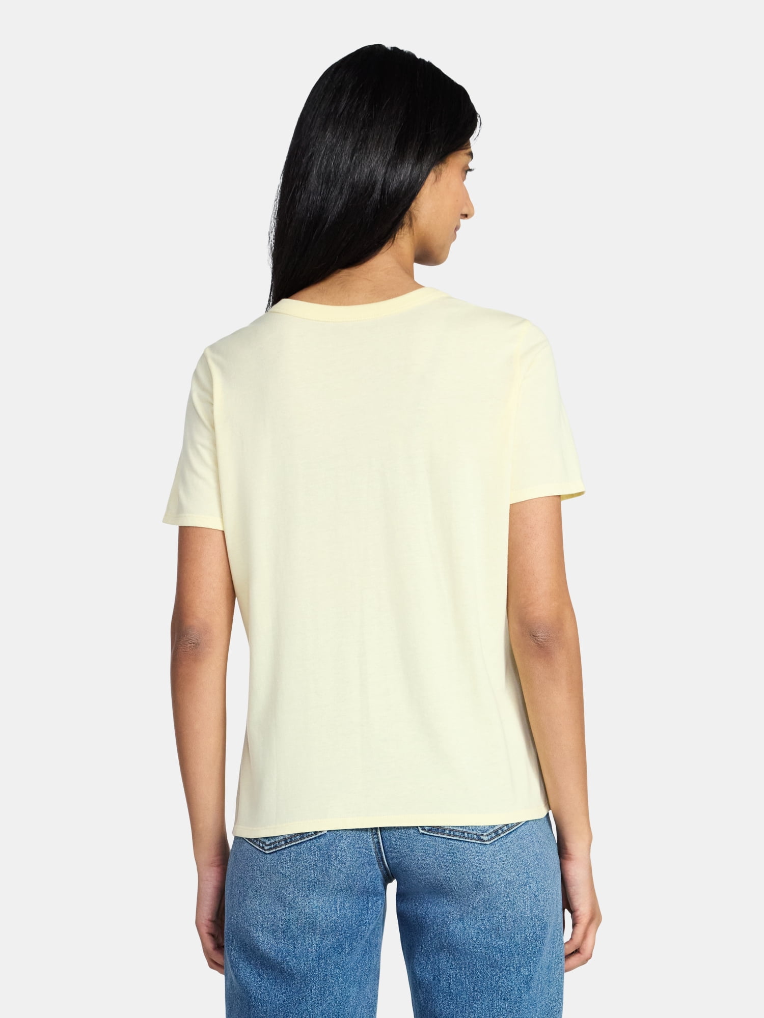 Pasta Club Women's Graphic Everyday Tee with Short Sleeves, Sizes XXS-XXL