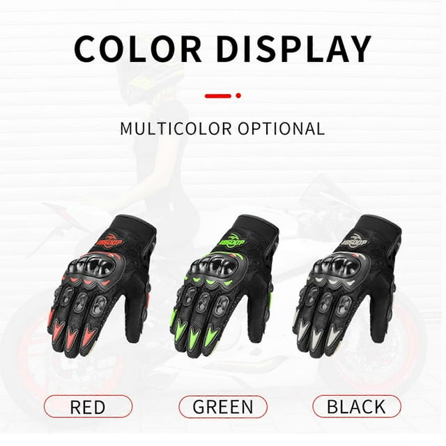 BSDDP Motorcycle Riding Gloves Rider Anti-slip Anti-drop Breathable Outdoor Full Finger Touch Screen Gloves