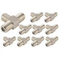 thumbnail image 1 of Paquete de 10 Combinaciones Divisores Cable Coaxial Tipo F 3 VíAs Hembra a Hembras para Video VCR Antena TV SatéLite, Plateado, 1 of 5