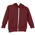thumbnail image 3 of Girls Sweatshir Zipper Long Sleeve Hoodies Solid Hooded Sweatshirts Fashion Fall Pullover Sweaters With Pockets Wine 12-13 Years, 3 of 4