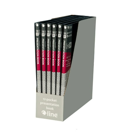 C-Line Bound Sheet Protector Presentation Book, 12-Pocket, Pack of 6