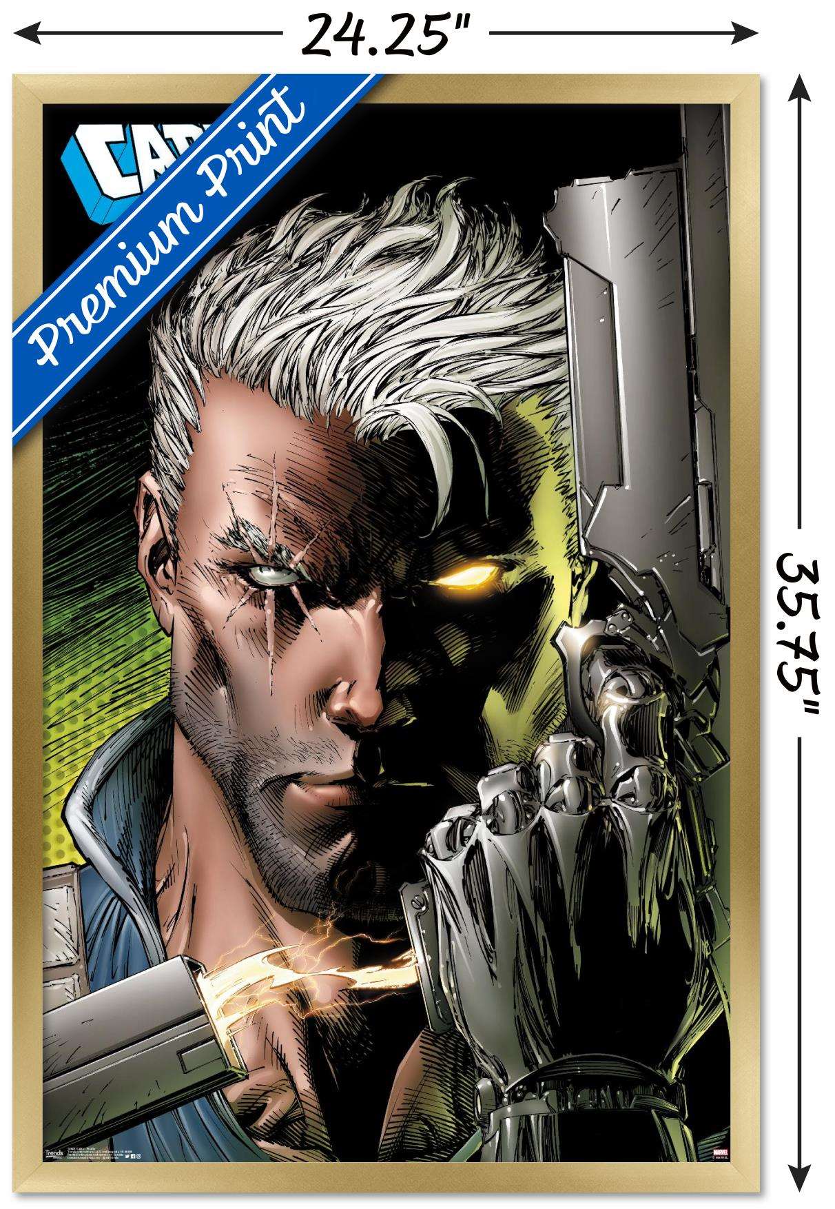 Marvel Comics - Cable Profile Wall Poster, 22.375" x 34", Framed