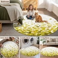 thumbnail image 6 of Sage Green Polka Dots Round Living Room Rugs 5 ft, Watercolor Abstract Art Gradients Washable Area Rug with Non-Slip Sturdy Edge Binding Round Carpet for Entryway Kitchen Bedroom Bathroom, 6 of 9