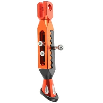 2Pcs Black Motorcycle Side Kickstand Non-Slip Plate Base