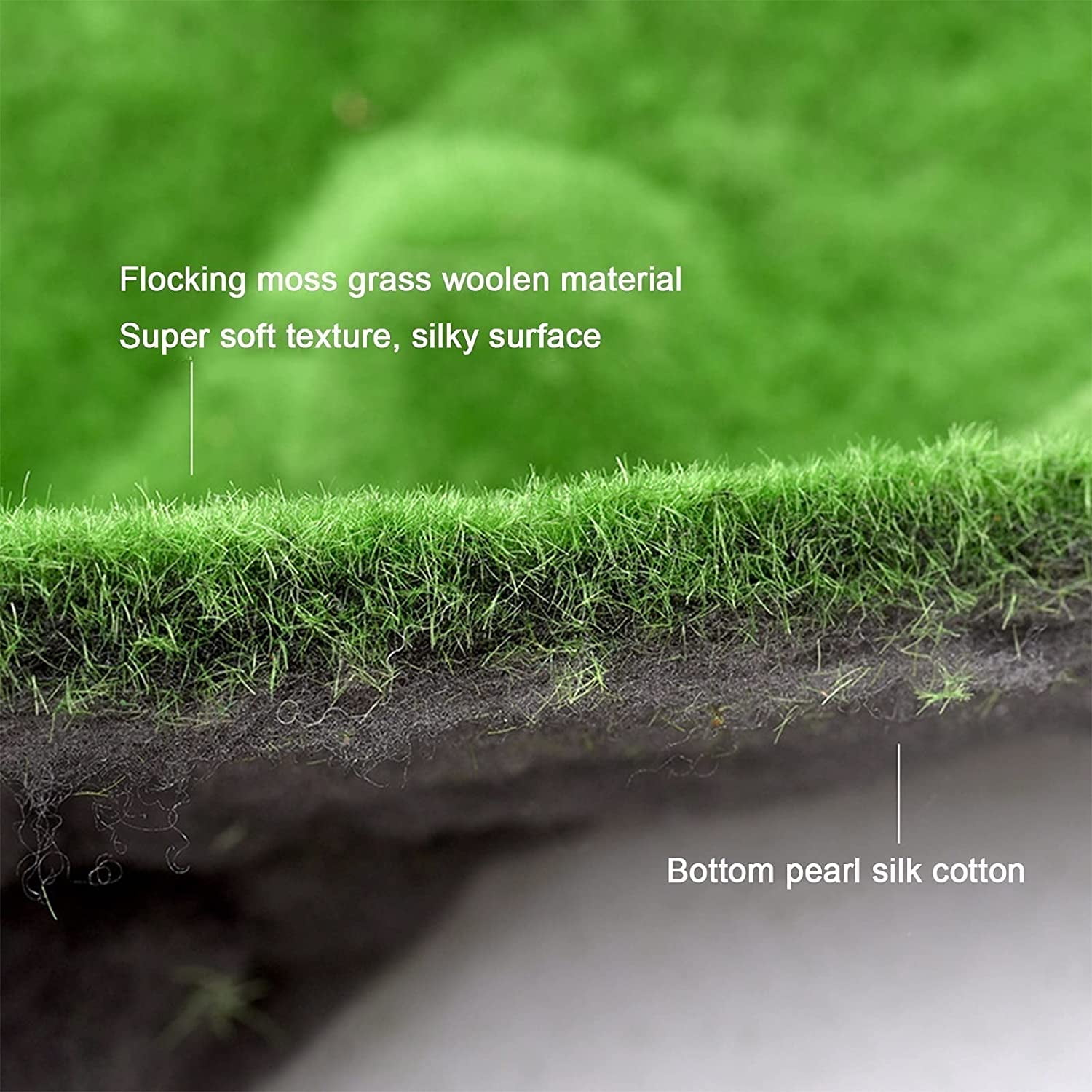 Namzi Simulation Artificial Moss Grass Turf Mat No Maintenance Wall Green Plants Home Lawn Fake Moss Design Garden Landscape Decor (Color : 02, Size : 100x100cm)