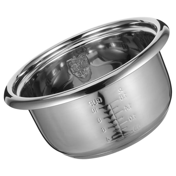 OFFIGAM Stainless Steel Inner Pot for Rice Cooker, Nonstick Cooking Pot, Universal Replacement Accessory