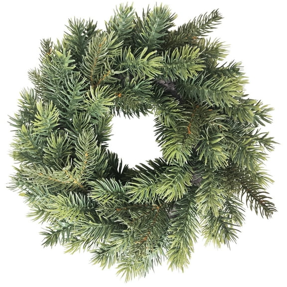 Green Pine Artificial Christmas Wreath 11.75-Inch Unlit