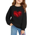 thumbnail image 3 of Sweat à Capuche Imprimé pour Bébé, Fête de la Saint-Valentin, Col Rond, Manches Longues, Mode et Mignon pour Garçons et Filles, 3 of 7