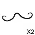 thumbnail image 1 of 2 Anillos Para La Nariz, Estilo Informal, Con Forma De Bigote, Para Bodas, San Valentín, Compromiso, Color Negro, 1 of 8