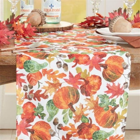 

Saro Lifestyle 3321.M1670B 16 x 70 in. Pumpkin Foliage Table Runner Multi Color