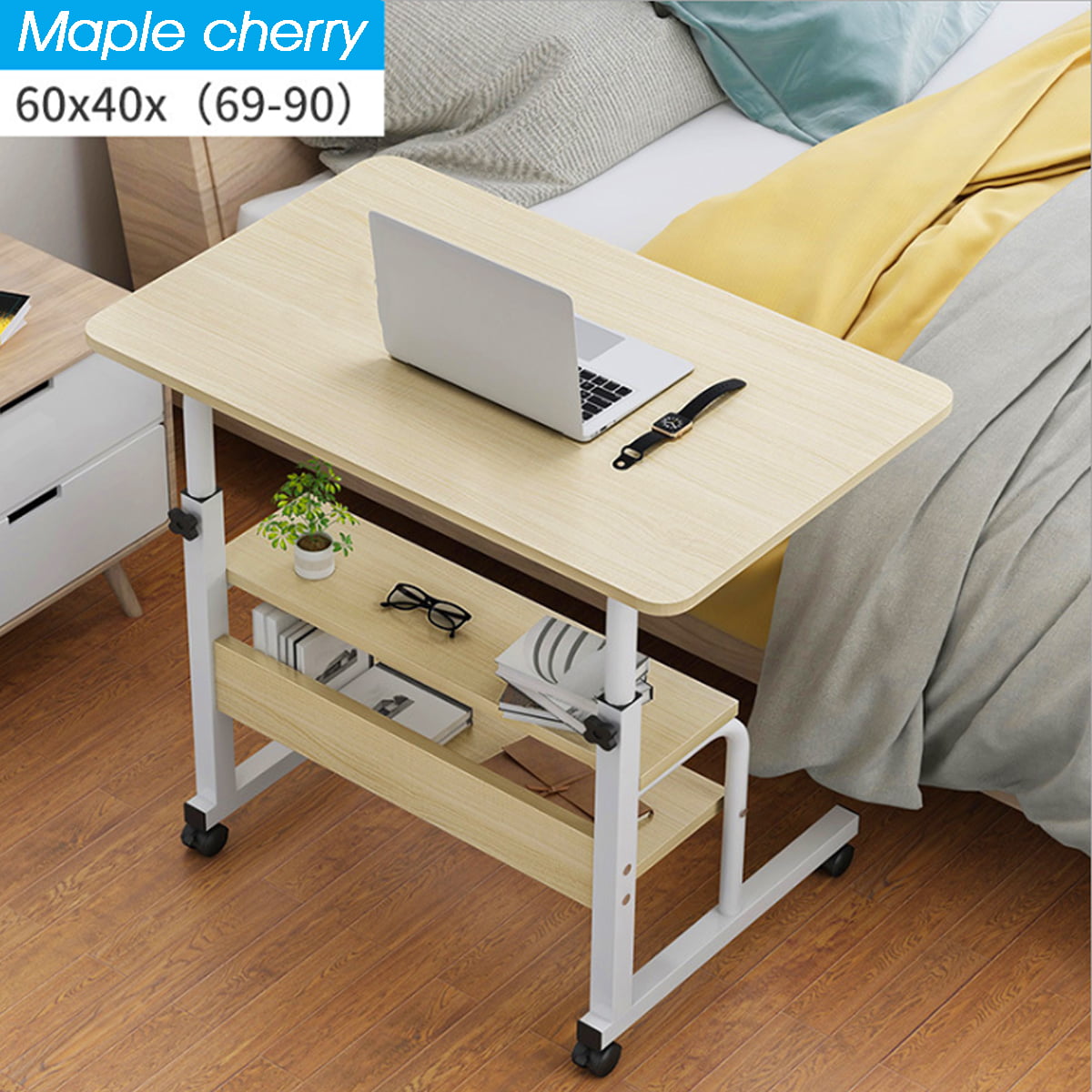 Simple Laptop Desk Bed With Desktop Removable Lazy Lift Bedside Computer Table 
