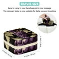 thumbnail image 5 of Grape Travel Portable Square Jewelry Box Organizing Rings Earrings Necklaces Bracelets for Girls Women, 5 of 6
