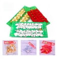 thumbnail image 4 of Adornos navideños Mini lazo de tela rojo dorado y plateado de 5,5 cm Adornos para árbol de Navidad Paquete de 12 piezas, 4 of 4
