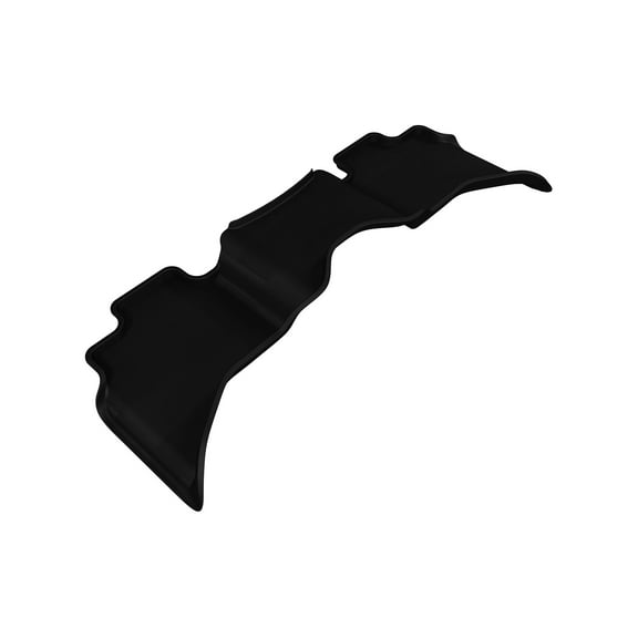 3D MAXpider Second Row Custom Fit All-Weather Floor Mat for Select Dodge Ram 1500 Models - Kagu Rubber (Black)