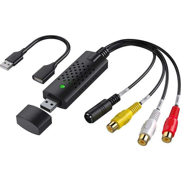 USB Video Capture,Video Capture Card,RCA to USB Video Converter,VHS Mini DV VCR Hi8 DVD to Digital C