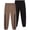 Taupe Gray/Black, variant on RBX Boys Sweatpants - 2 Pack Active Performance Soft Fleece Jogger Sweatpants with Pockets