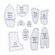 thumbnail image 3 of Juego de reglas de plantilla de oso de 10 piezas, herramientas de acolchado acrílico DIY, juego de plantillas de costura de oso reutilizables M 12 pulgadas, 3 of 5