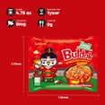 thumbnail image 3 of [10 Packs] Samyang Kimchi Buldak Korean Spicy Hot Chicken Stir Fried Ramen Noodles 4.94oz, 3 of 4