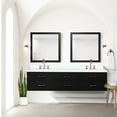 thumbnail image 3 of 80" W X 22" D Black Double Bath Vanity - White Quartz Top, Robust Wood, Speedy Close, Fully Assembled 80 In. 22 Quartz, Wood Frame, Soft, 3 of 4
