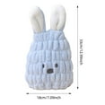 thumbnail image 2 of Fine Fiber Hair Towel for Kids and Girls Quick Drying Bath Cap with Rabbit Ear Design, 2 of 5