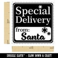 thumbnail image 2 of Special Delivery from Santa Christmas Self-Inking Rubber Stamp Ink Stamper - Green Ink - Small 1 Inch, 2 of 7