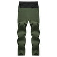thumbnail image 6 of JUUYY Men's Cargo Pants Casual Loose Fit Comfy Hiking Pants with Belt Zipper Waist Outdoor Sports Workout Tactical Pants Army Green L, 6 of 6